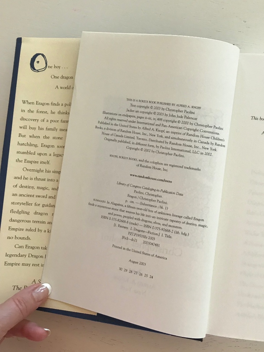 CHRISTOPHER PAOLINI ERAGON & ELDEST HARDCOVER BOOK 1 & 2 - Picture 5 of 12